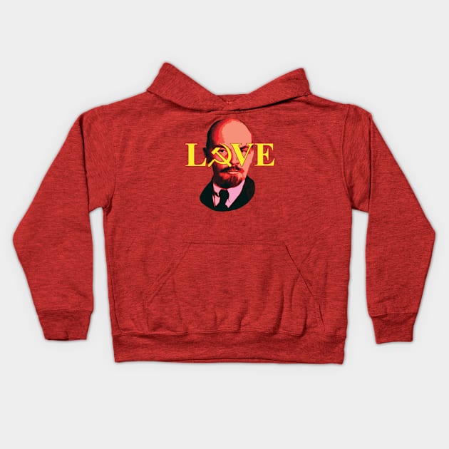 Love Lenin Kids Hoodie by Roidragerogers